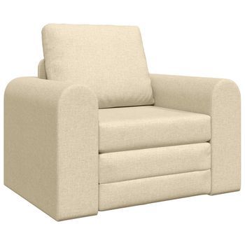 Sofá Cama Crema 98 X 71 X 83 Cm Tela Vidaxl