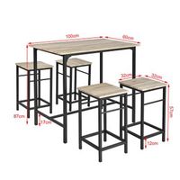 set de 4 taburetes y 1 mesa