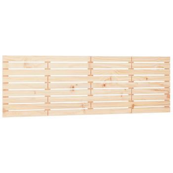 Cabecero De Cama De Pared Madera Maciza De Pino 166x3x63 Cm Vidaxl