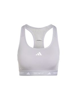Sujetador Deportivo de Fitness adidas Techfit Medium Support Mujer Gris