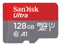 sandisk ultra microsdxc 128gb  sd adapter 140mbs a1 class 10
