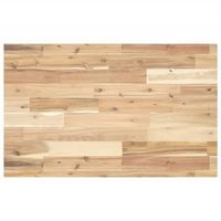 encimera tocador bano madera acacia sin tratar 140x50x4 cm vidaxl