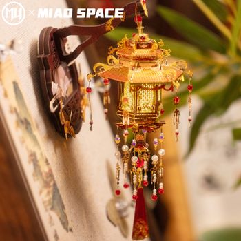 MU Liurui Linglong imanes de nevera rompecabezas de metal estereoscópico 3d, juguetes de rompecabezas diy, adornos de escritorio para oficina, regalo de cumpleaños