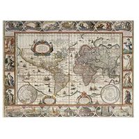 puzzle premium 2000 piezas softclick tema mapa del mundo del ano 1650