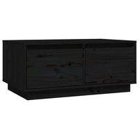 mesa de centro 80x50x35 cm madera - negro