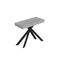 consola extensible 90x40300 cm saki premium patas cemento antracita