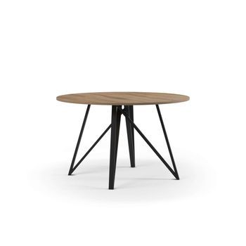 Mesa Redonda Fija Para Comedor Diseño Moderno Y Natural