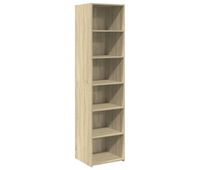 aparador alto - mueble de almacenamiento madera de ingenieria roble sonoma 45x41x185 cm es1397