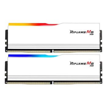 Memoria RAM G.Skill Ripjaws M5 RGB F5-6000J3238F16GX2-RM5RW 32GB 2x16GB DDR5 6000MHz CL32 Intel XMP RGB Blanco