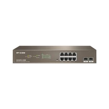 Switch Gestionado IP-COM G3310P-8-150W 8 Puertos Gigabit PoE 130W 2 SFP L2 Full Duplex