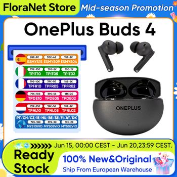 Audífonos OnePlus Buds 4 Originales, Inalámbricos, con Cancelación de Ruido AI para Llamadas, 55dB, Largo Alcance, Resistentes al Agua IP55, Portátiles