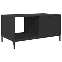 mesa de centro 90x49x46 cm metal - negro