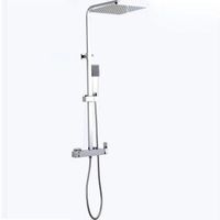 columna de ducha monomando manzo 25 cm x 25 cm cromado