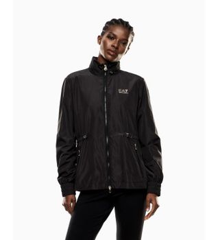 EA7 para mujer. 7W000471_AF12454 Chaqueta de nailon Core Lady negro (XL), Casual, Deportivo, Multideporte, Poliéster