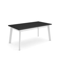 mesa comedor mesa fija cocina y salon 170 para 8 comensales patas de madera estilo moderno negro