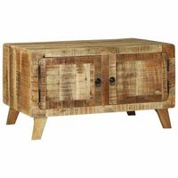 mesa de cafe marron 80 x 54 x 45 cm madera de mango maciza vidaxl