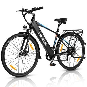Bicicleta Eléctrica Varun S700-1, 27,5″, Todoterreno, Negra