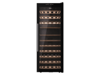 vinoteca - teka rvf 10032 gbk ciclico 32 botellas led puerta reversible doble cristal tintadonegro
