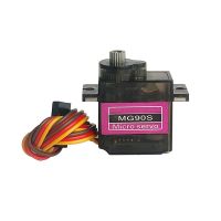 servo mg90s de 12g con engranaje de metal para avion de control remoto de ala fija