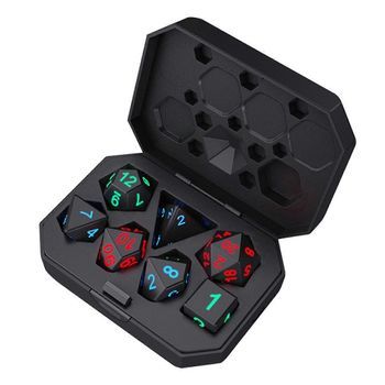 Luminous Dnd Dice Glow In The Dark Dices Rpg Conjunto Poliédrico Para La Fiesta De Juegos De Mesa