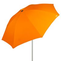 sombrilla de playa 8 varillas regulable y reclinable 220 cm naranja