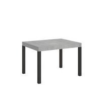mesa extensible 80x120204 cm everyday cemento estructura antracita