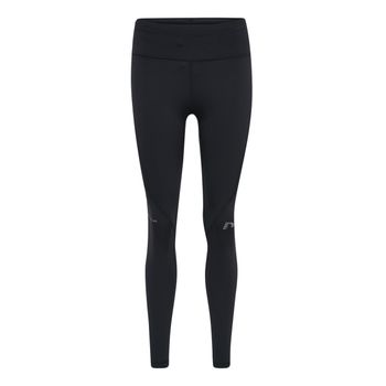 Newline High Waist Long Malla Mujeres-Negro