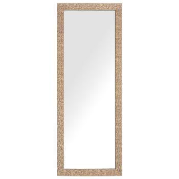 Espejo De Pared Color Latón 50 X 130 Cm Rectangular Moderno Vintage Ajaccio