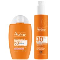avene fluid radiance and sun cream bundle