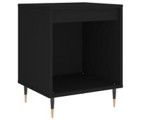 vidaxl mesita de noche madera de ingenieria negro 40x35x50 cm