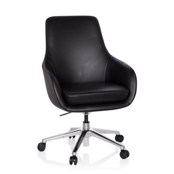 Sillón de oficina profesional cuero negro
