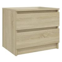 mesita de noche  mesa auxiliar  mesilla madera contrachapada roble sonoma 50x39x435 cm