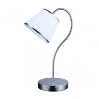 sobremesa lantanas 1xe27 cromo pantalla blanca 40x155x26 cm