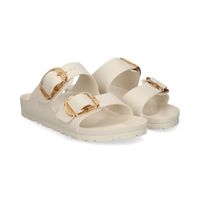 birkenstock sandalias planas mujer - blanco talla 41n