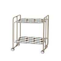 carrito auxiliar plegable bauhaus arena con ruedas r 2 niveles y 4 posiciones86