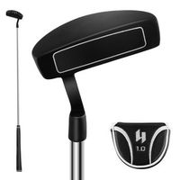 golf putter putter de mazo de acero inoxidable de 89 cm con cabeza de acero inoxidable y empunadura antideslizante