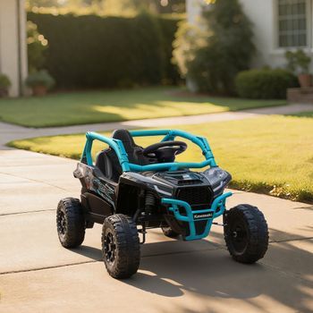 Coche Eléctrico Para Niños Kawasaki Teryx Krx 1000 Azul Aiyaplay