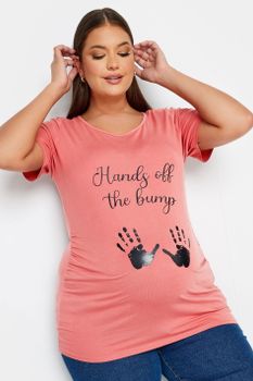 Bump It Up Maternity Camiseta Rosa 