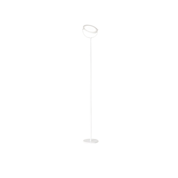 Platón - Lámpara De Pie Led Regulable De 30 W, 3000 K, 2968 Lm, 190 Cm De Alto, Interruptor De Pedal De Encendido/apagado - Perenz - Blanco