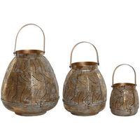 portavela set 3 metal 25x25x28 22cm13cm