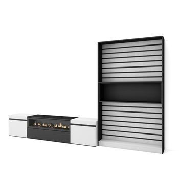 Muebles De Salón Para Tv, Conjunto De Muebles Comedor, 310x186x35cm, Para Tv Hasta 80