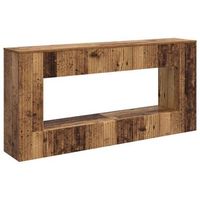 mesa consola madera vieja 155 x 29 x 74 cm madera de ingenieria vidaxl