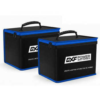 Bolsa de Seguridad para Baterías Lipo DXF, 215*145*165mm, Bolsa Ignífuga a Prueba de Explosiones, Protector de Baterías Lipo RC, Bolsa de Almacenamiento Portátil