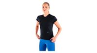 camiseta de manga corta running circle get ready negra