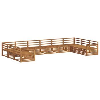 Juegos De Sofás 7 Uds. Natural Madera De Acacia Sólida Vidaxl