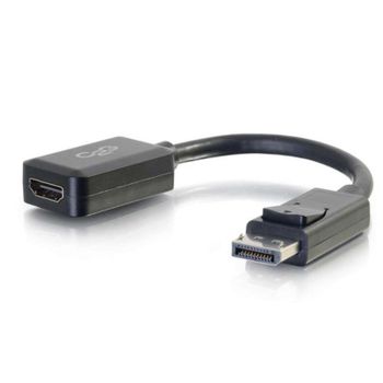 Adaptador convertidor DisplayPort a HDMI C2G 20 cm negro