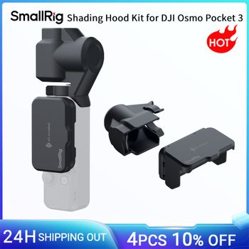 Kit de Parasol SmallRig para DJI Osmo Pocket 3, Protege el Gimbal, Filtro Integrado, Almacenamiento y Chip NFC, Parasol de Tres Hojas