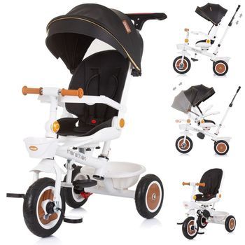 Triciclo Con Asiento Giratorio Marathon Hasta 25 Kg De Chipolino - Black/white