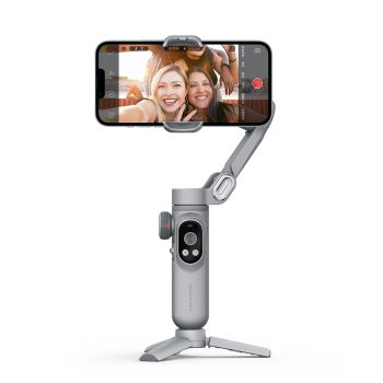 Estabilizador de cardán plegable de 3 ejes Aochuan Smart X Pro con rueda de enfoque, carga inalámbrica y pantalla OLED c