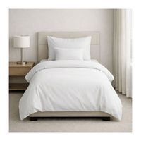 funda nordica 100 algodon percal 200 hilos hotel  2 uds cama 105110 190x270  blanco